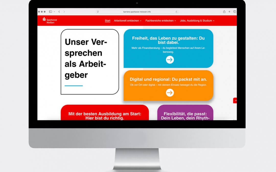 Vorstellung Projekt: Karrierewebsite Sparkasse Meißen 
